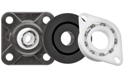 Flange ball bearings