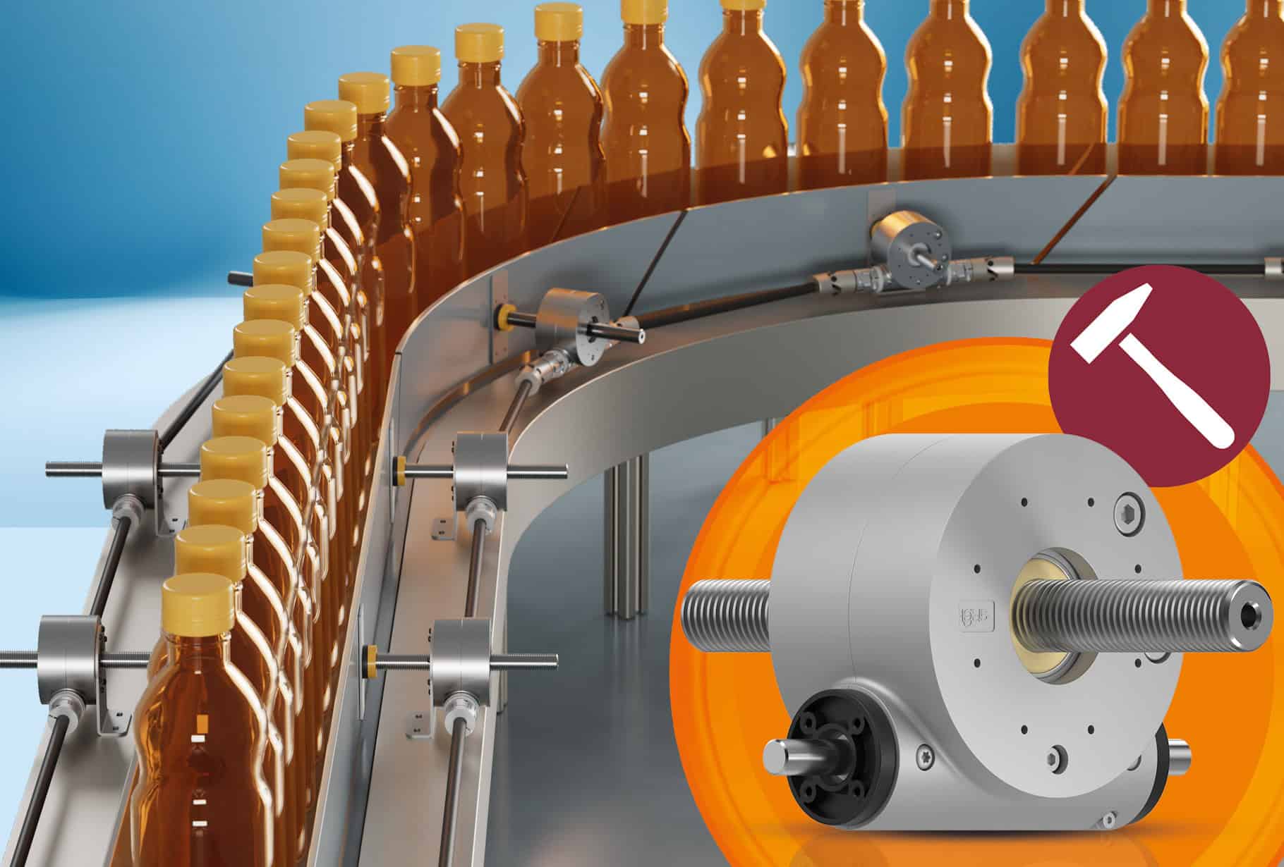 Hybrid gearbox with resilient design for demanding industrial applications.