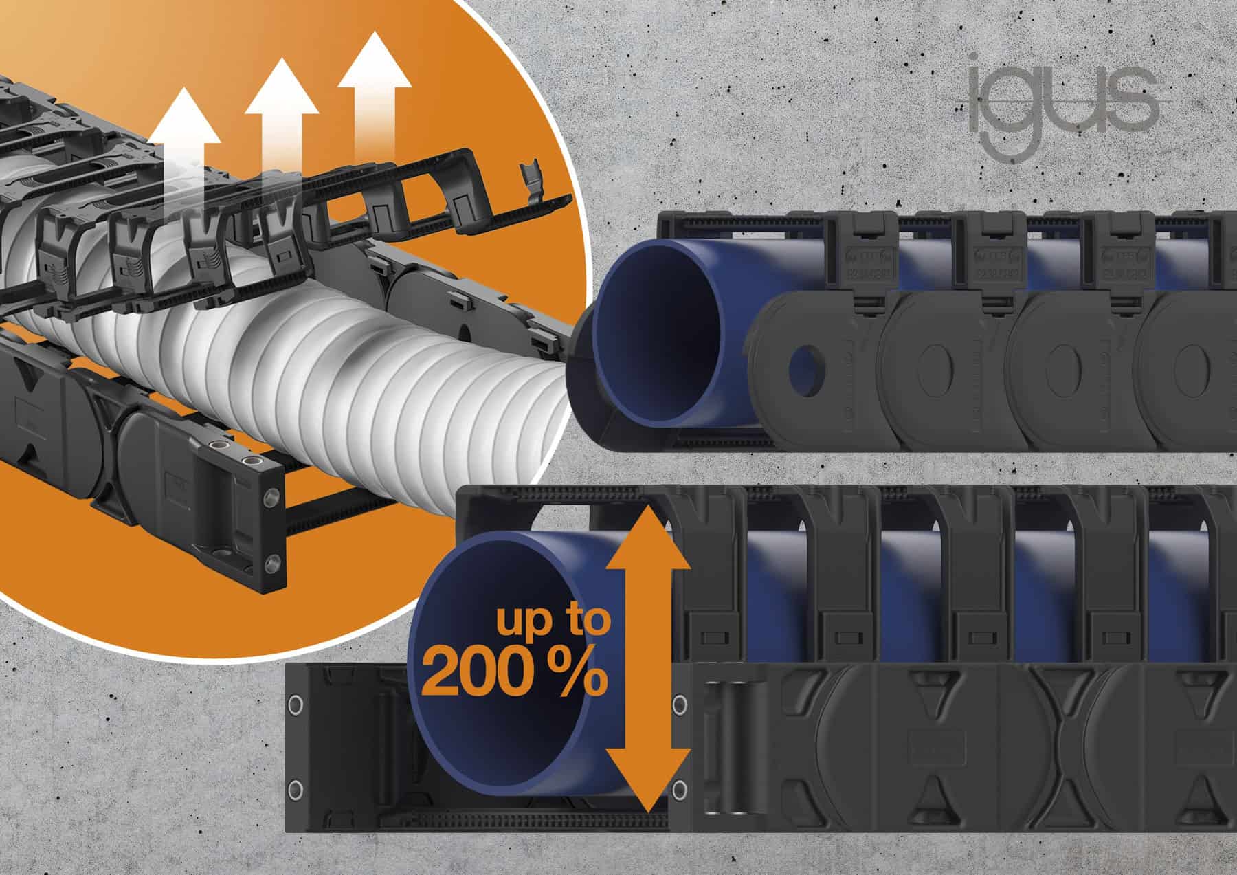 Modular pipe system for machine tool modernization with up to 200% efficiency.