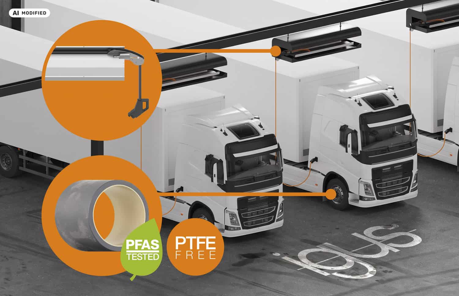 Automated truck loading system with conveyor and control panel at ASI Automatikk.